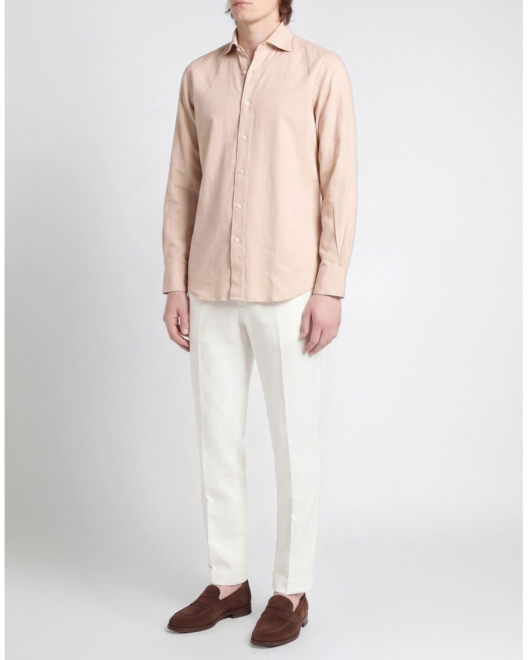 Camicia di Finamore 1925 in Pink da Uomo