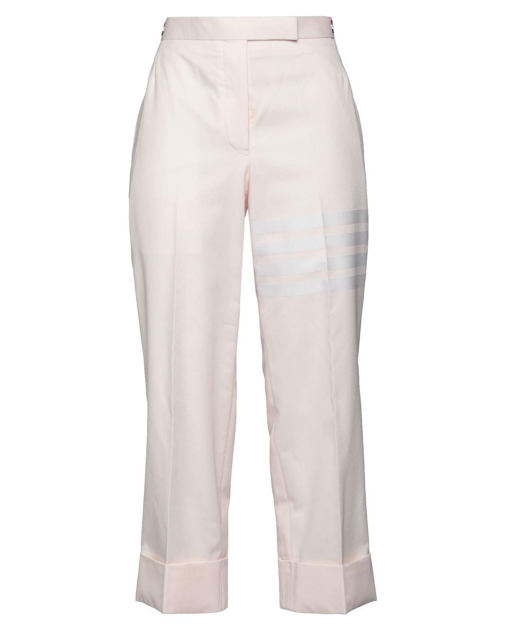 Thom Browne White Pants Cotton