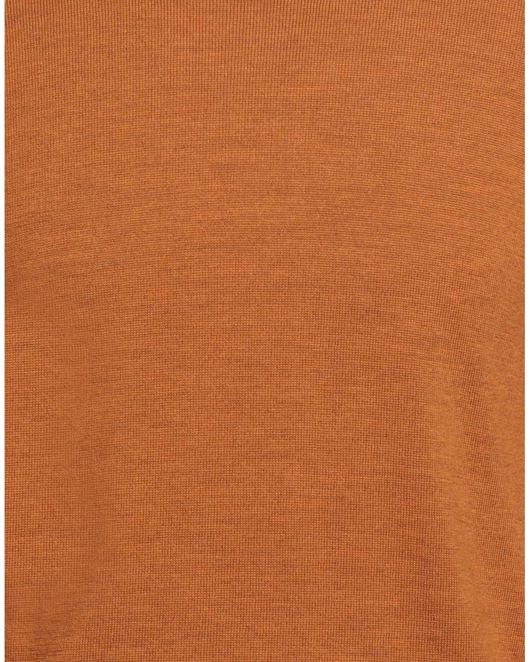 Abkost Brown Sweater Virgin Wool for men