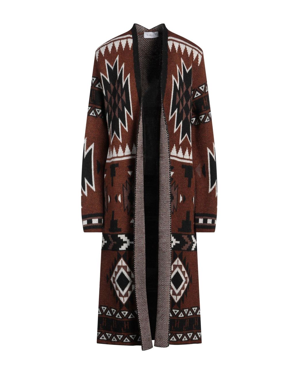 Gaelle Paris Brown Cardigan Viscose, Polyester, Polyamide