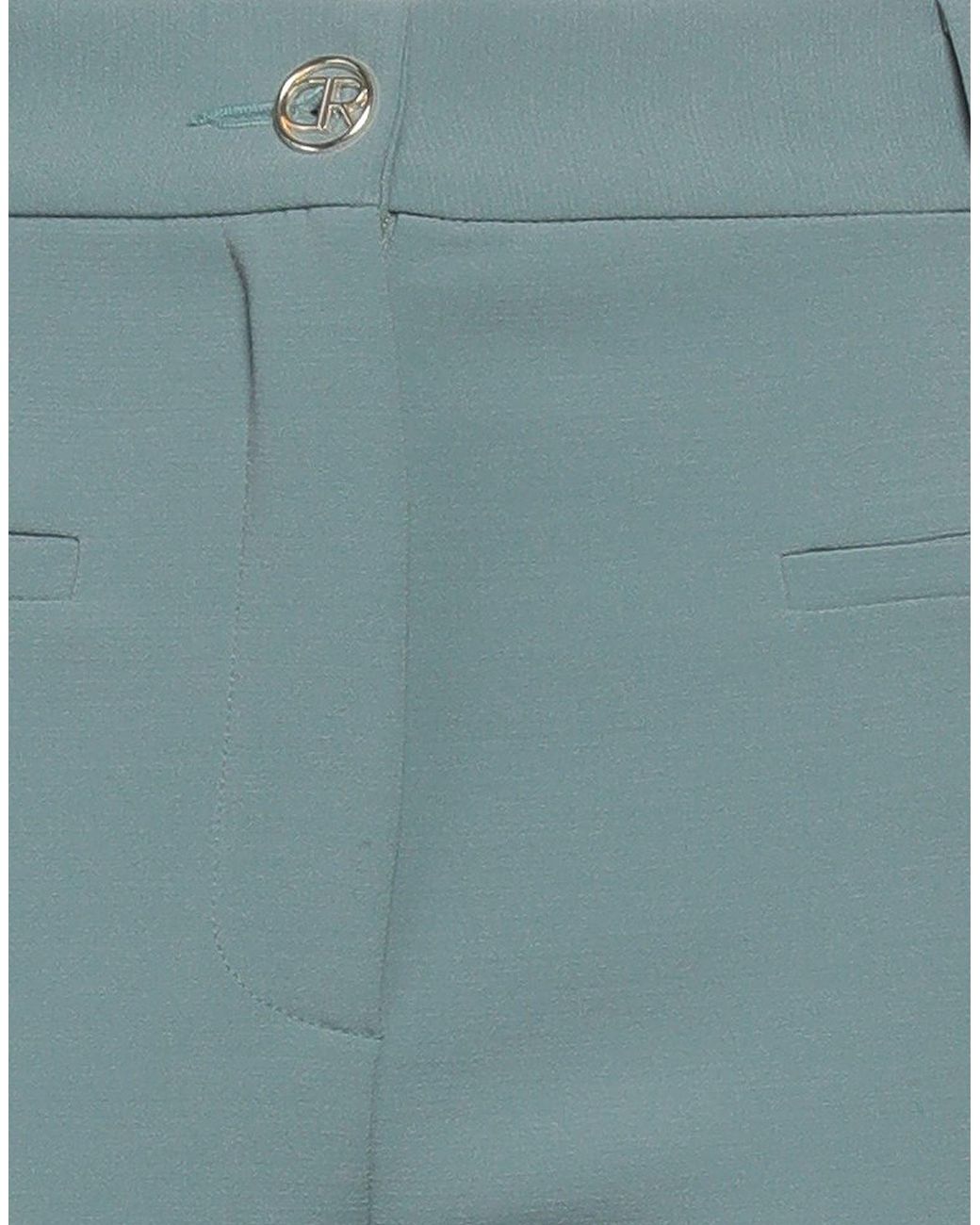 Denny Rose Blue Pants Polyester, Viscose, Elastane