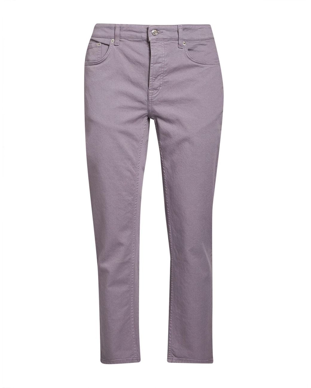Department 5 Purple Lilac Pants Cotton, Rubber for men