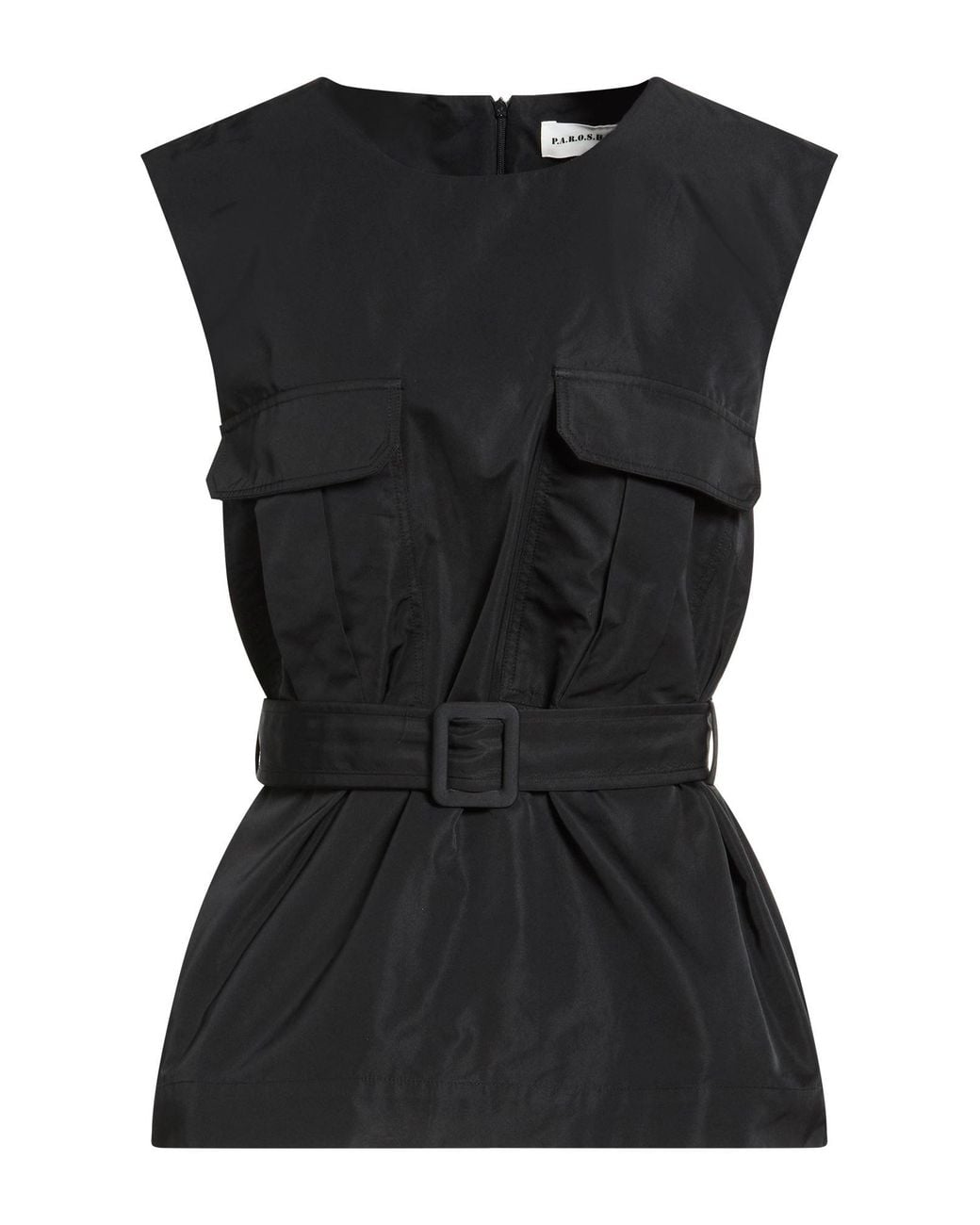 P.A.R.O.S.H. Black P.A.R.O..H. Top Polyester