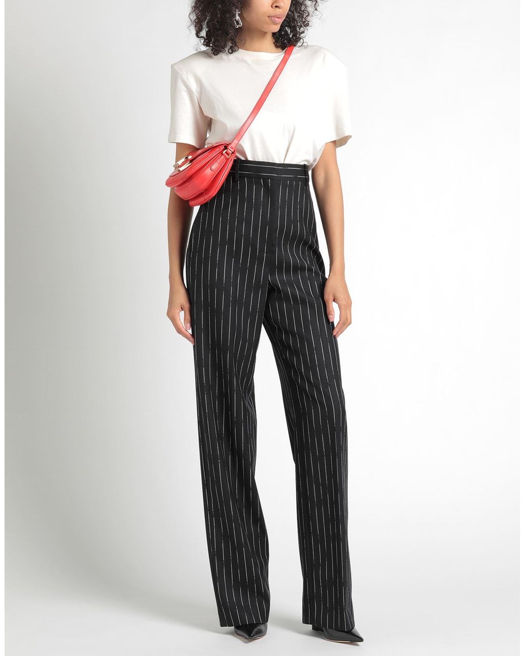 McQueen Black Pants Wool