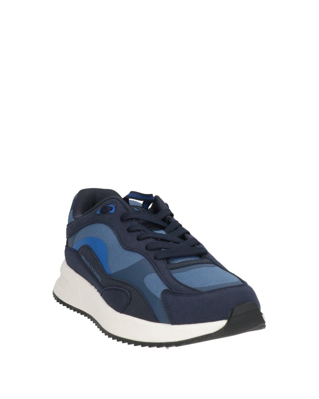 ARMANI EXCHANGE Blue Sneakers Textile Fibers, Synthetic Material for men