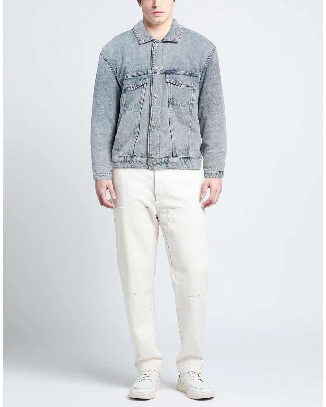 Sandro Blue Denim Outerwear for men