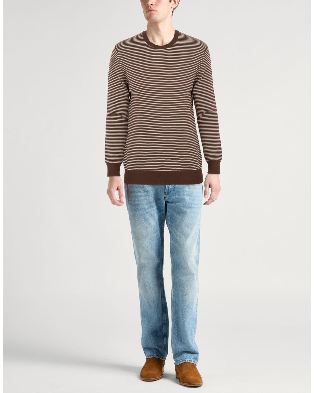 Ballantyne Brown Sweater Cotton for men