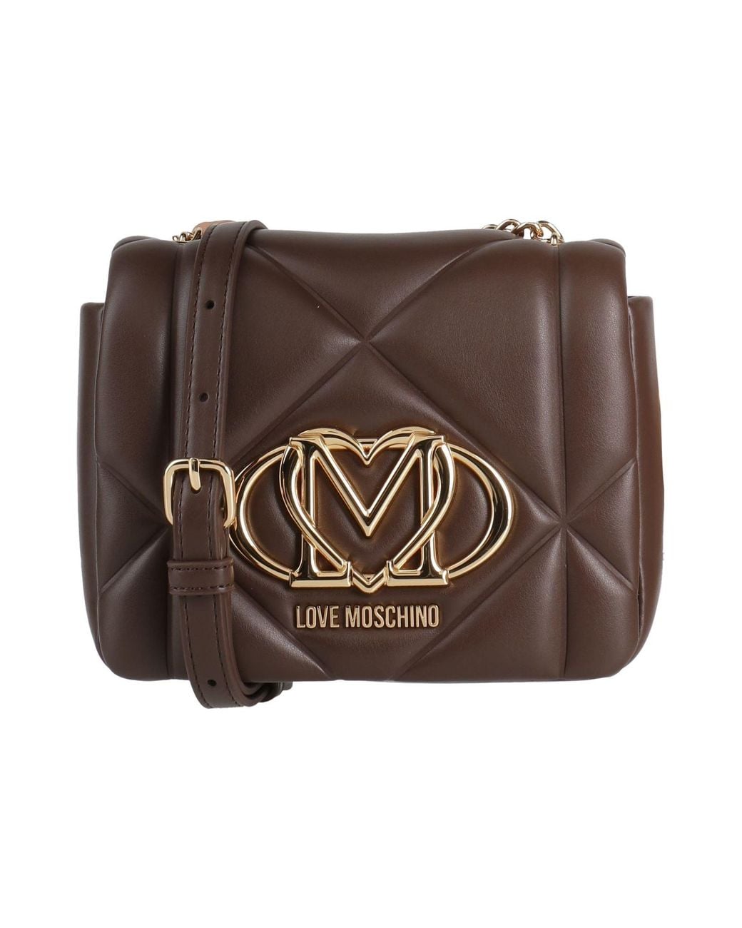 Love Moschino Brown Cross-Body Bags