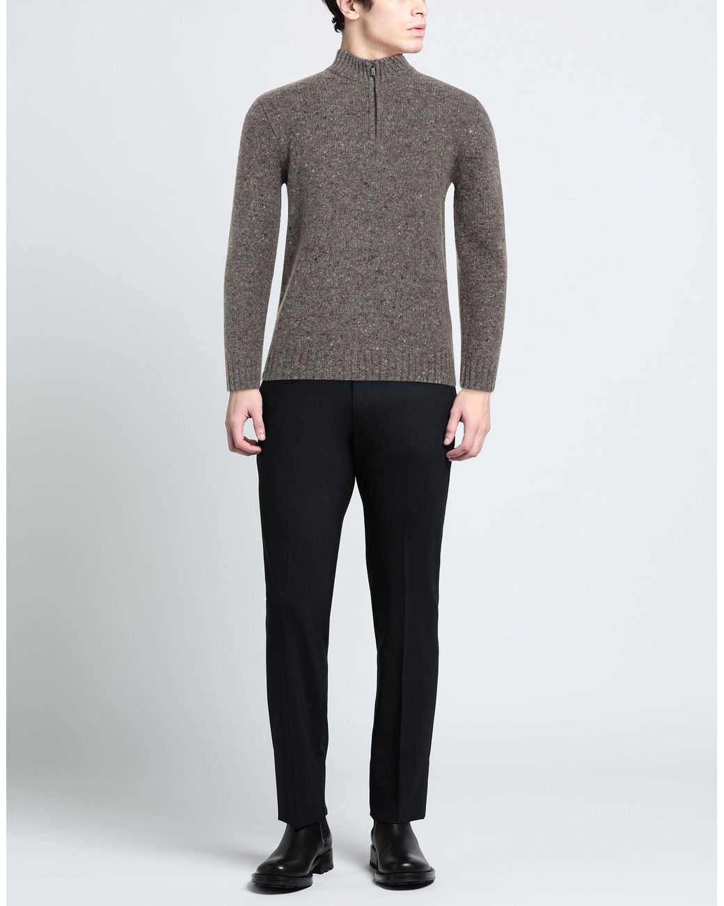Moorer Gray Turtleneck for men