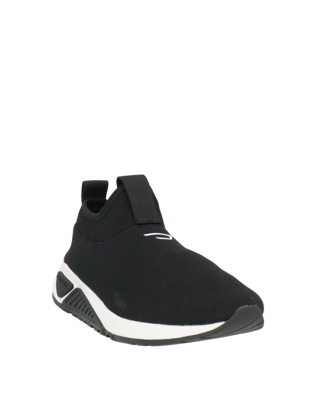 DIESEL Black Sneakers Textile Fibers for men