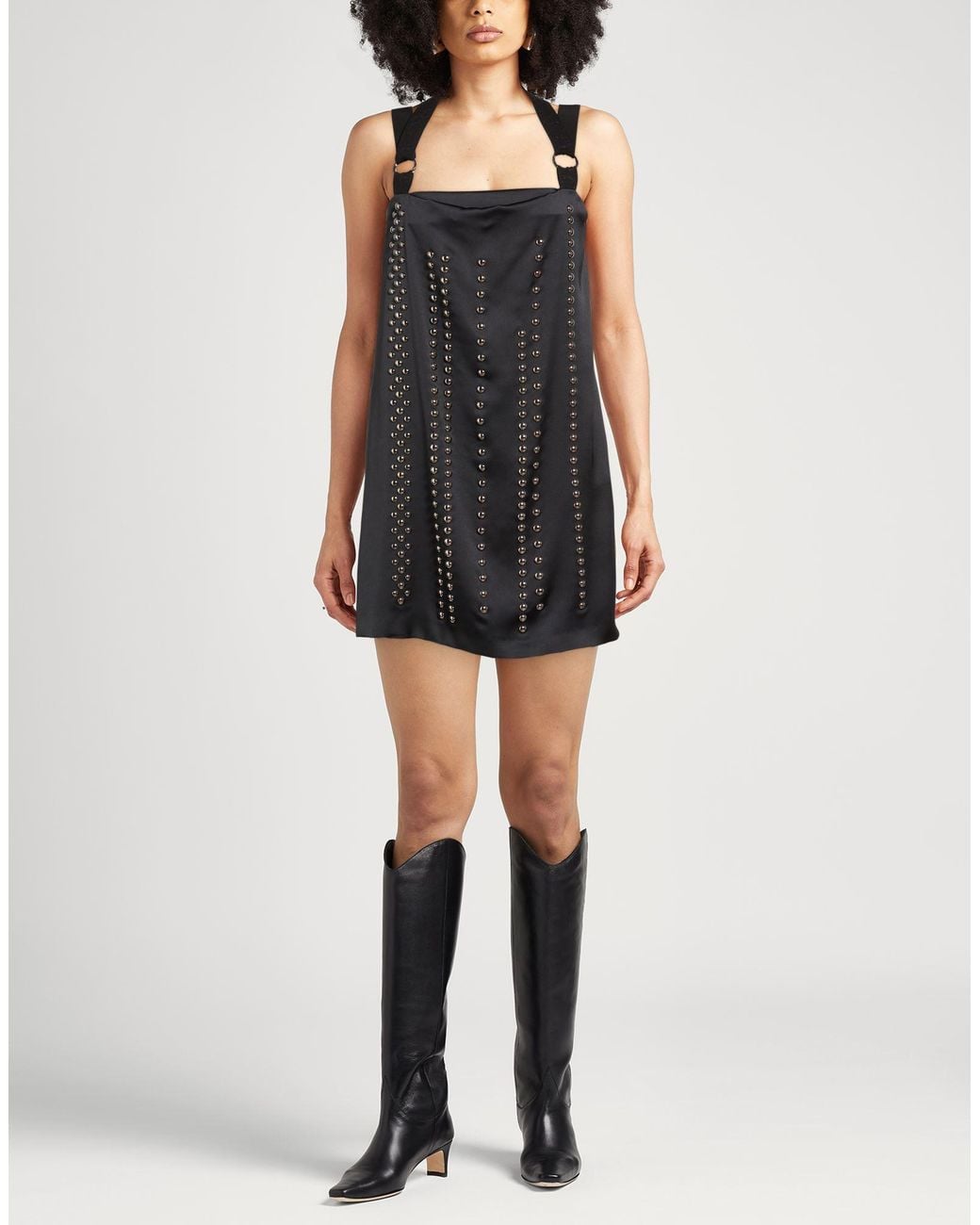 Iceberg Black Mini Dress Polyester, Polyamide, Viscose
