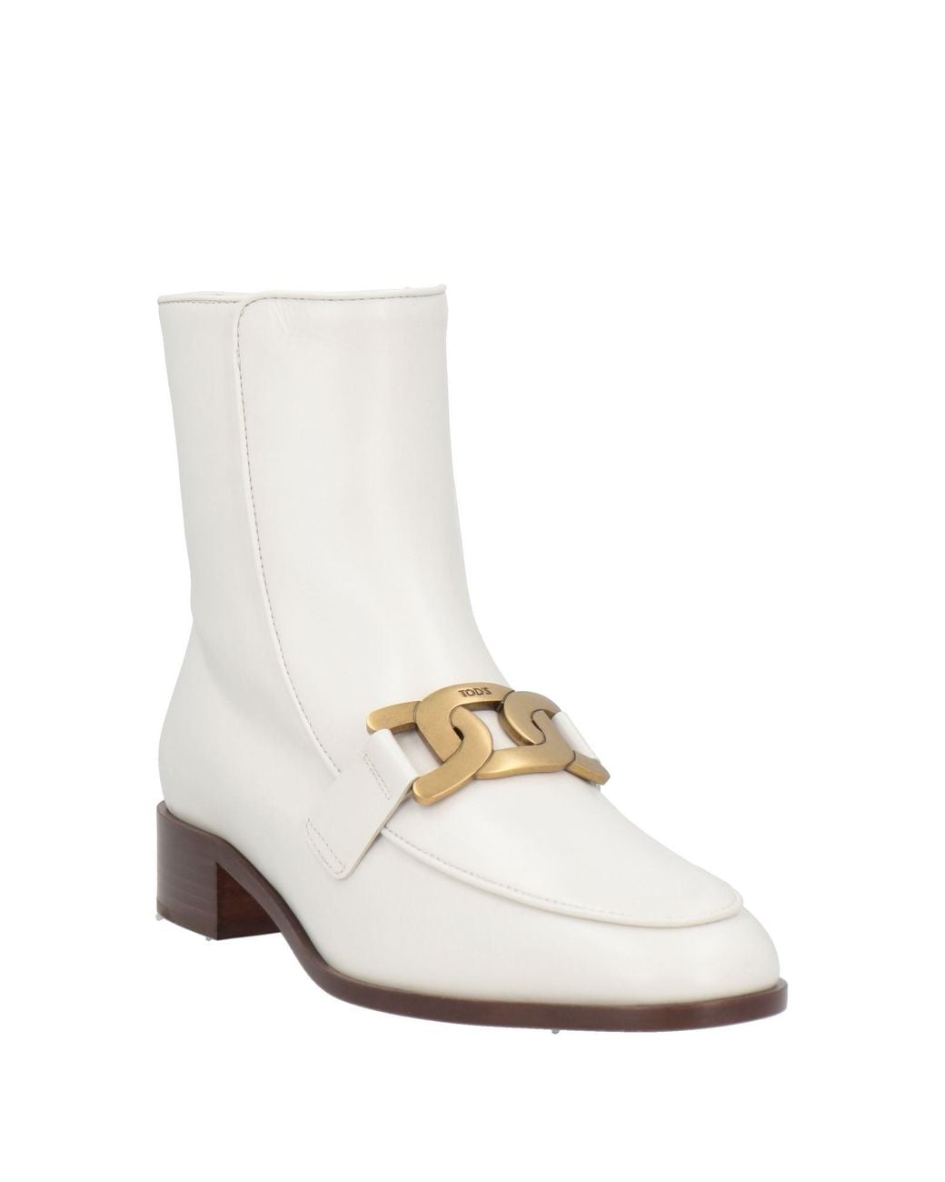 Tod's White Ankle Boots