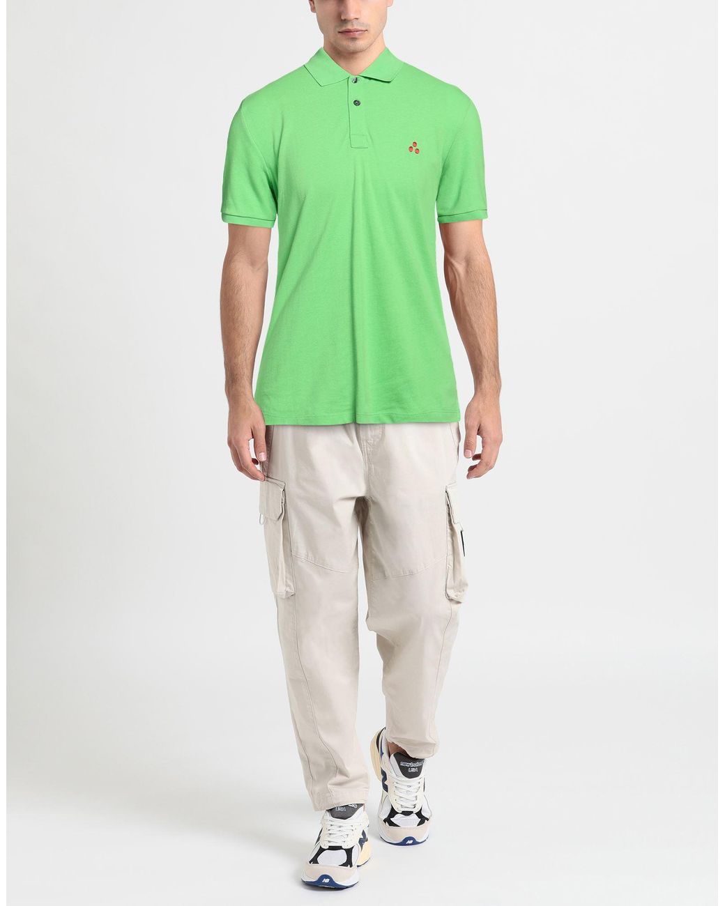 Peuterey Green Polo Shirt Cotton for men