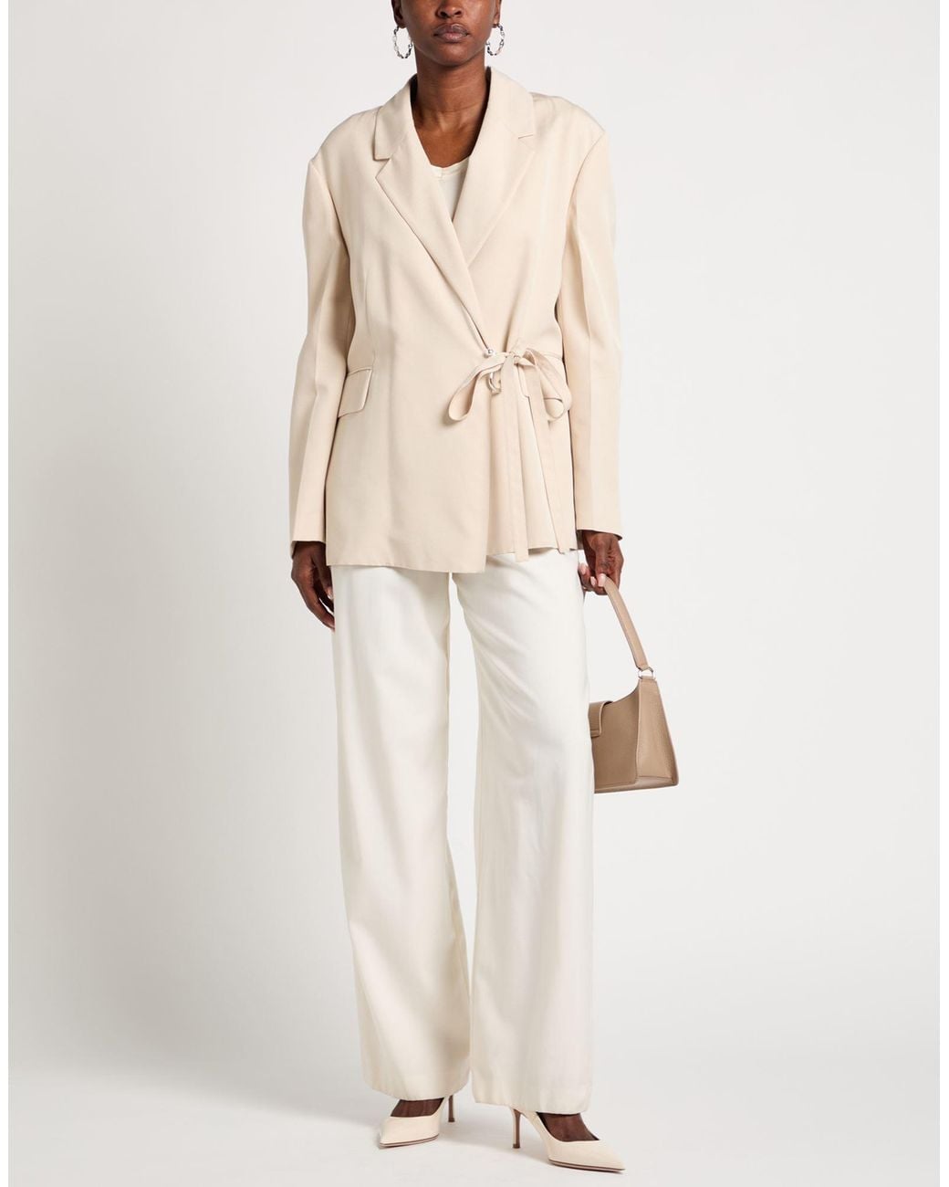 J.W. Anderson Natural Blazer Viscose, Silk