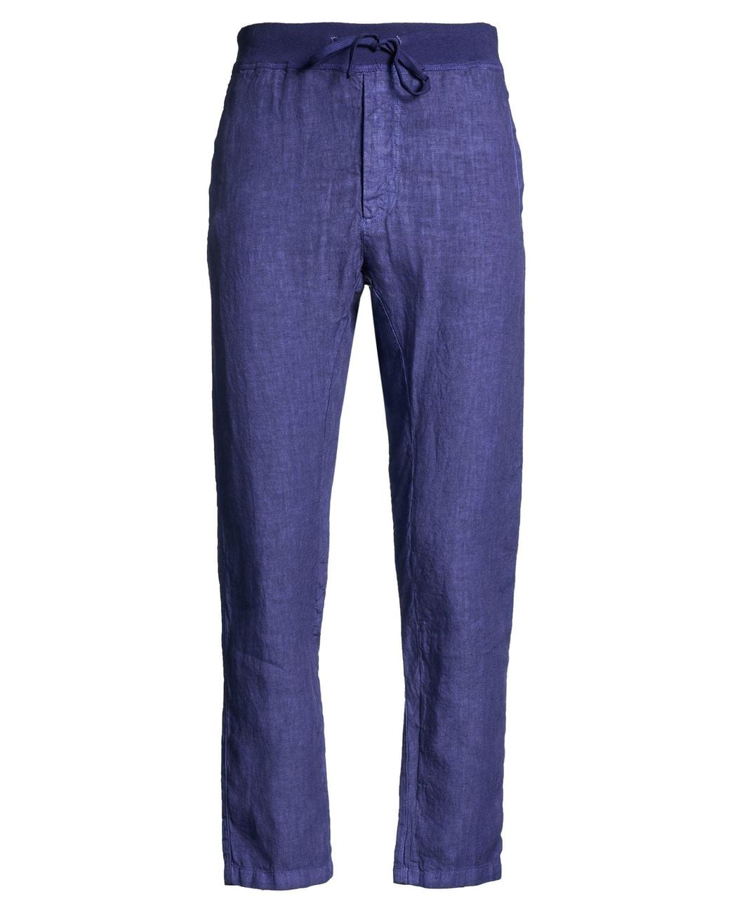 120% Lino Blue Pants Linen for men