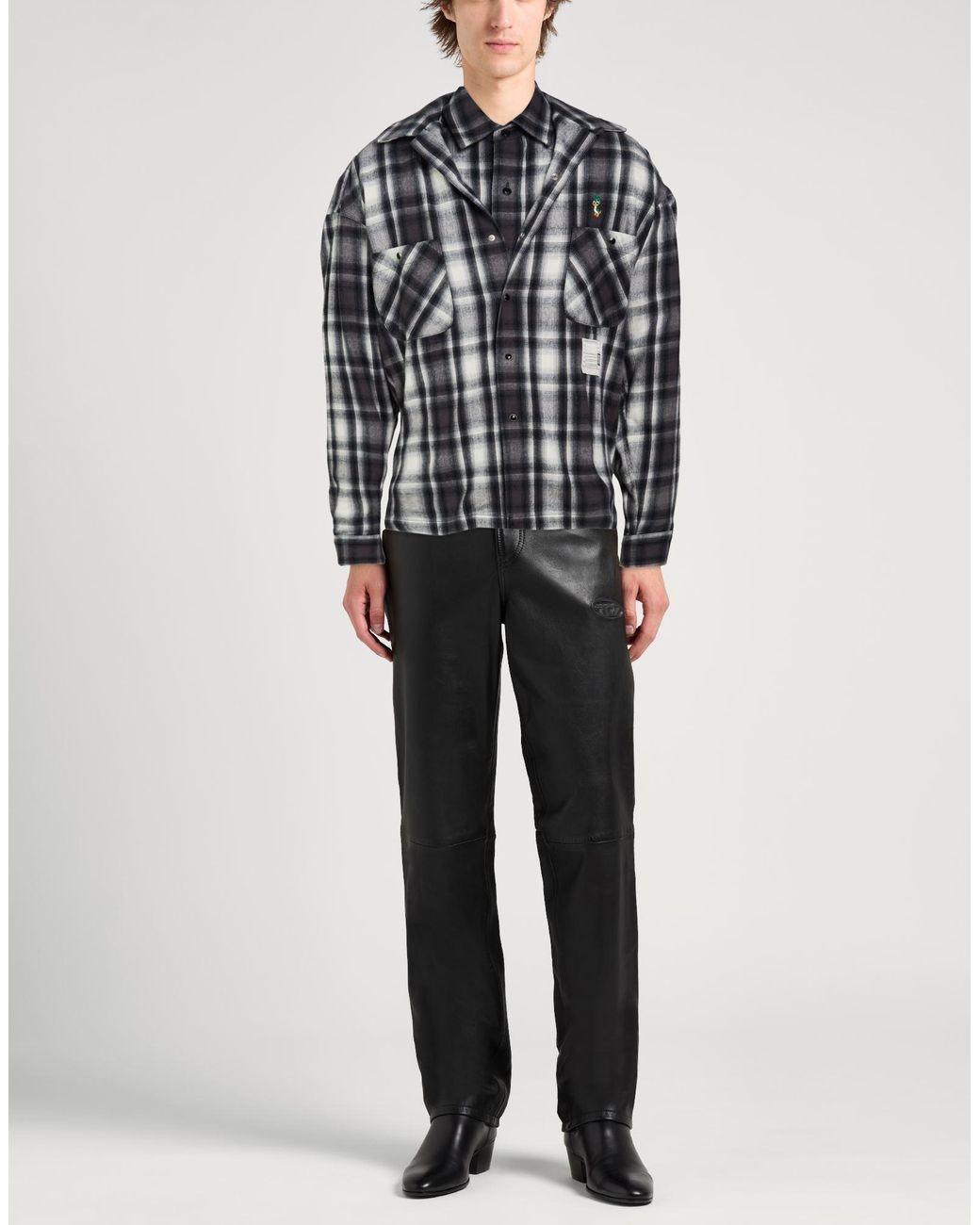 Maison Mihara Yasuhiro Black Shirt Cotton for men