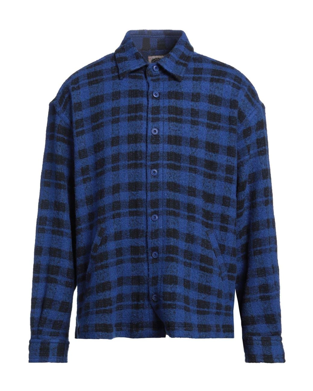Destin Blue Jacket Wool, Cashmere, Polyamide for men