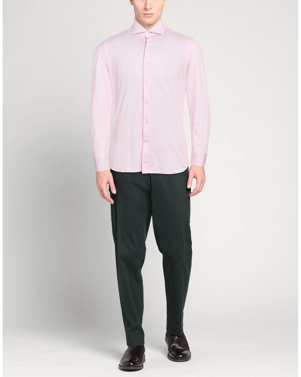 Sonrisa Pink Shirt Cotton for men