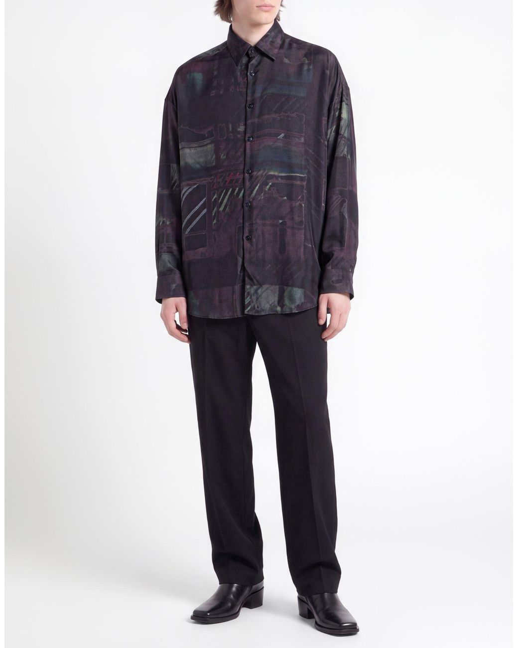 Costumein Blue Shirt Silk for men