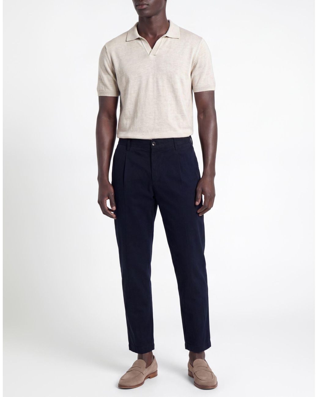 BE ABLE Blue Midnight Pants Modal, Cotton, Elastane for men
