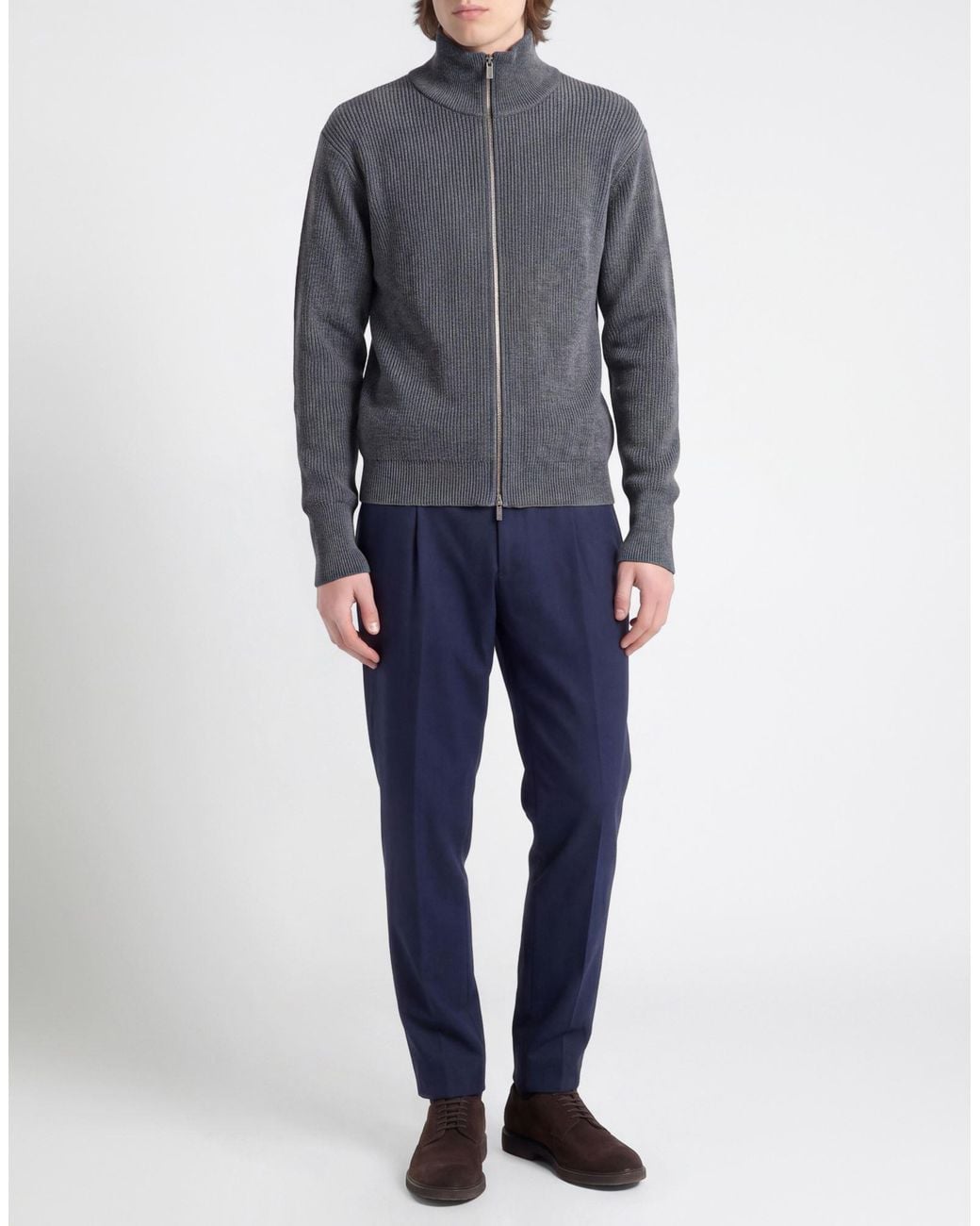 Barena Blue Cardigan Virgin Wool for men