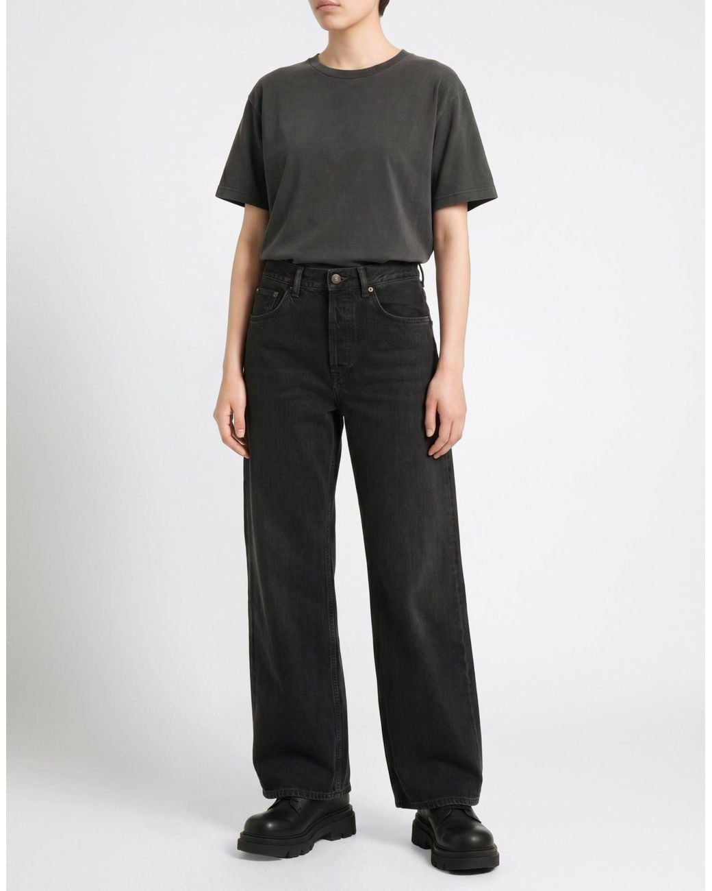 Acne Black Jeans Cotton