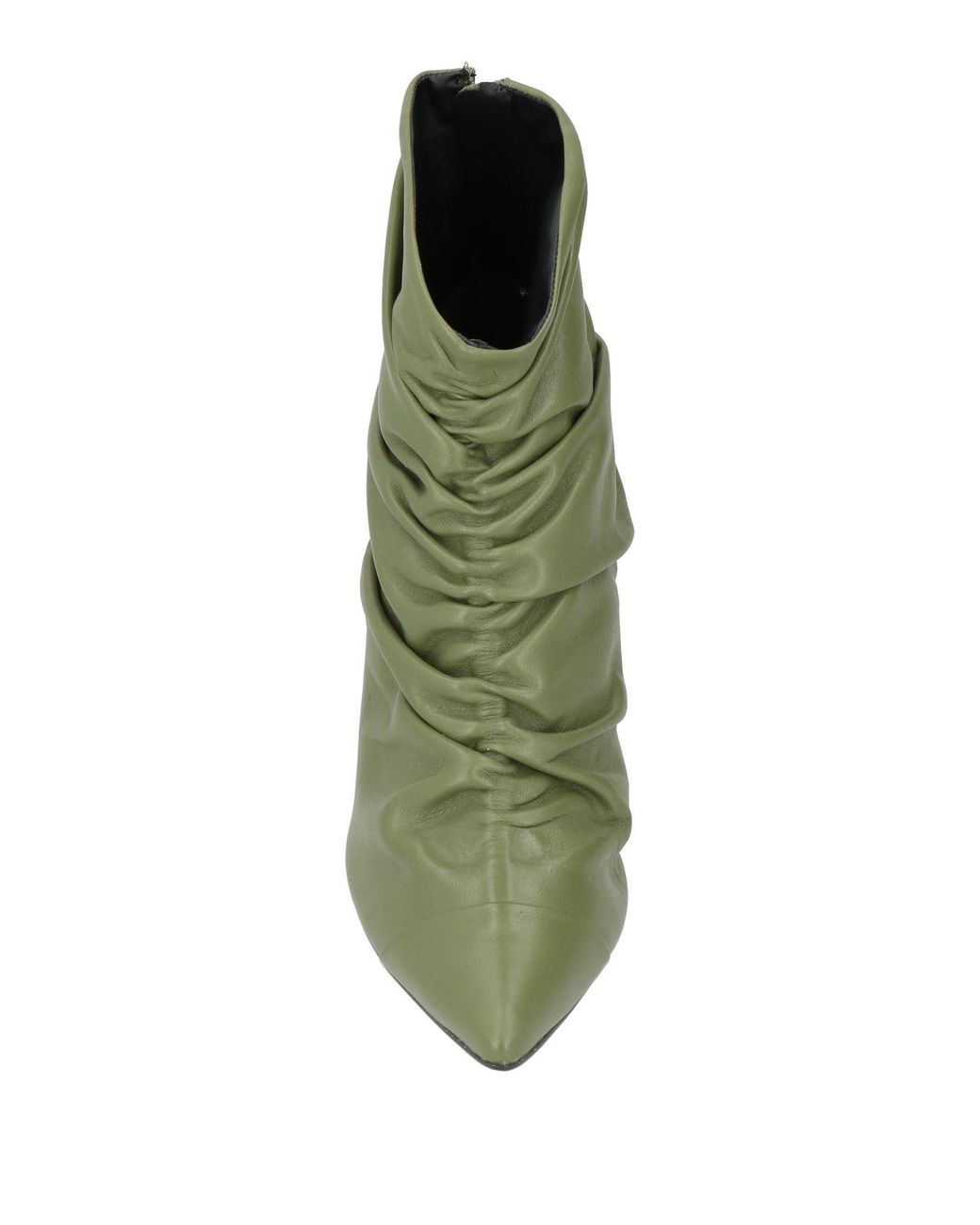 Miss Unique Green Ankle Boots