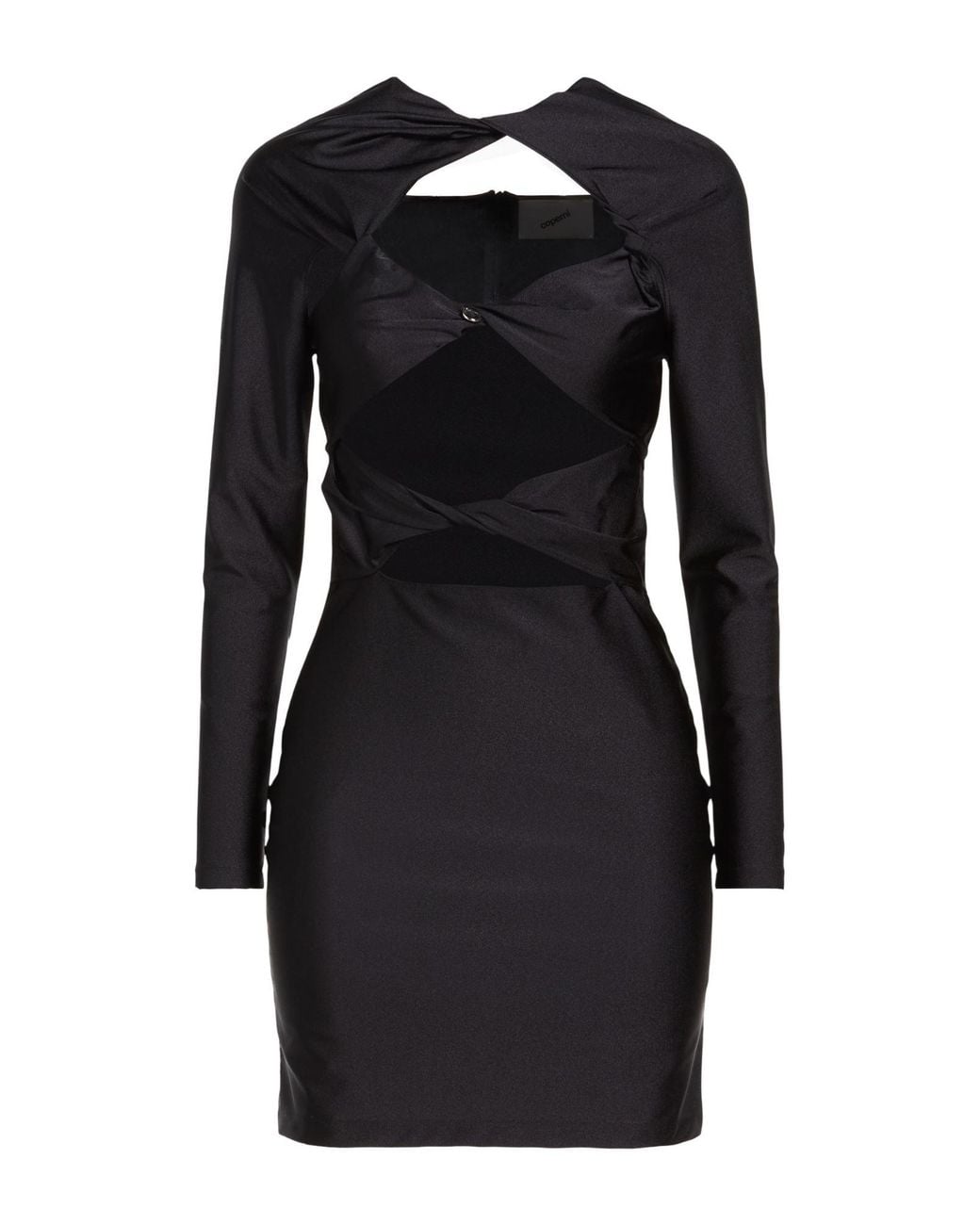 Coperni Black Mini Dress Polyamide, Elastane
