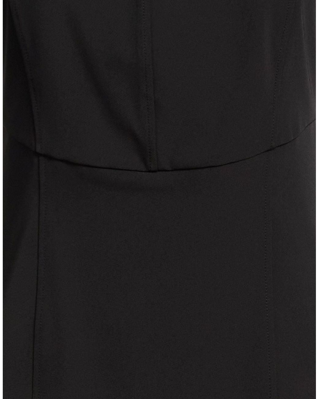 Patrizia Pepe Black Midi Dress Polyester, Elastane