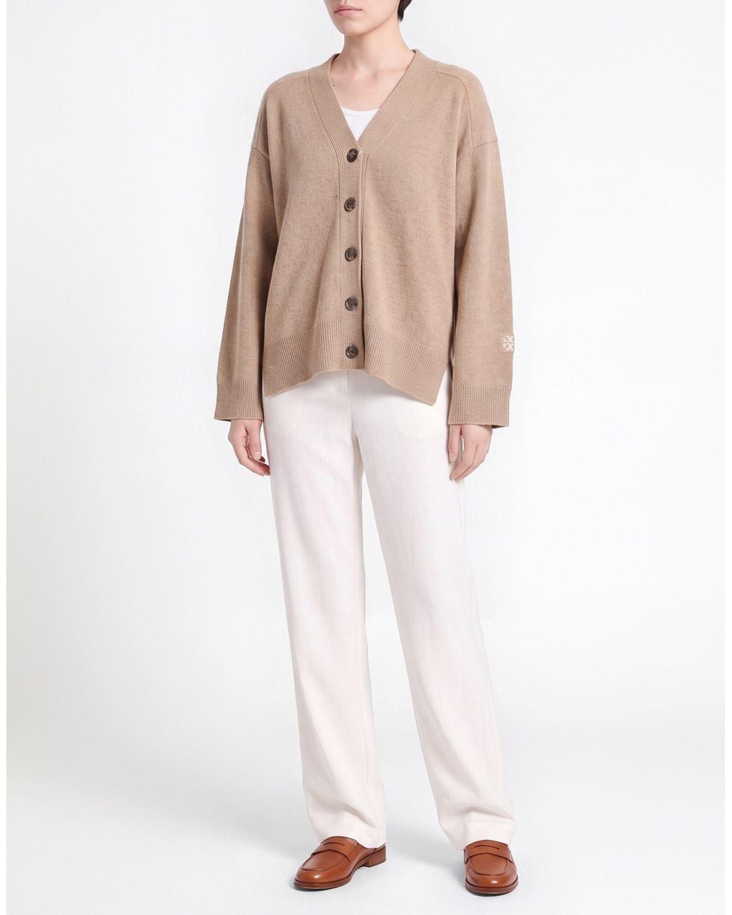 Tory Burch Natural Cardigan