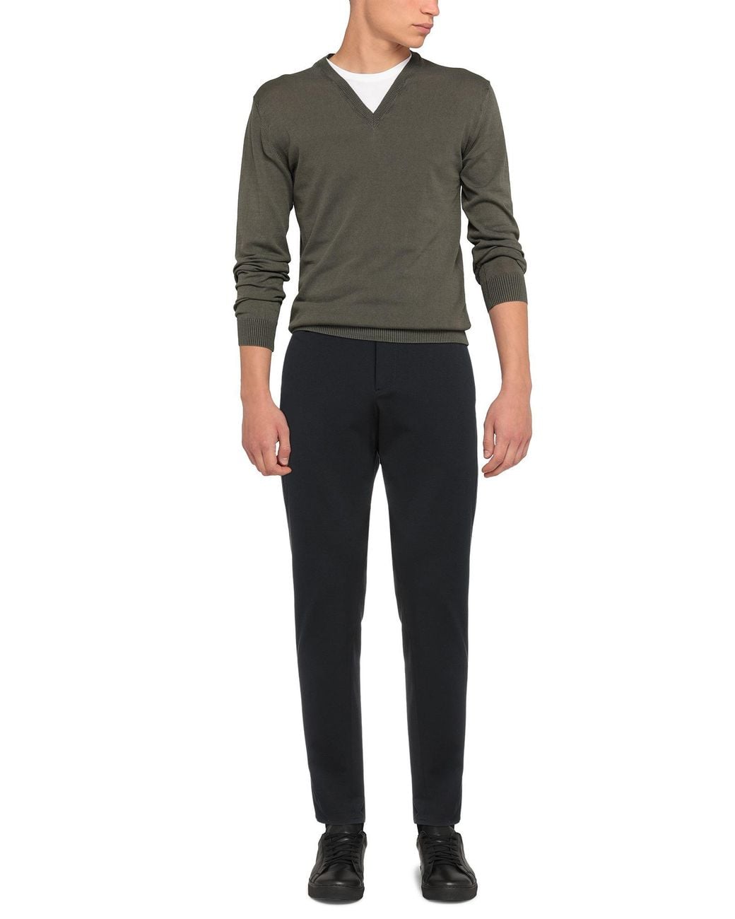 Dondup Blue Pants Viscose, Polyamide, Elastane for men