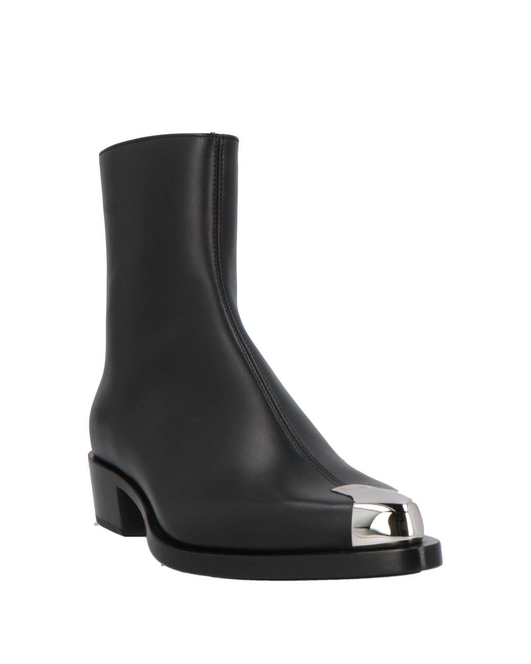 McQueen Black Ankle Boots for men