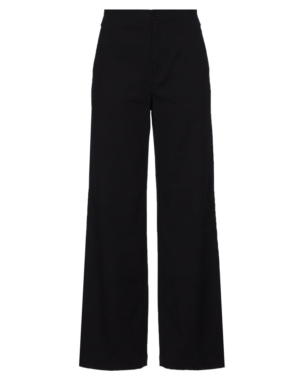 European Culture Black Pants Viscose, Polyamide, Elastane