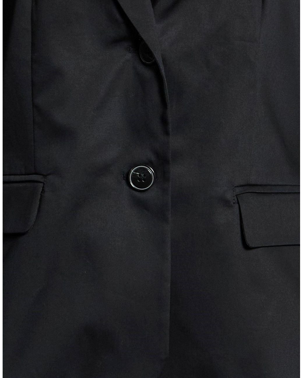 MAX&Co. Black Blazer Cotton, Elastane