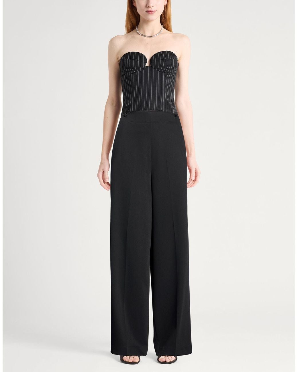AMI Black Pants Virgin Wool, Polyester, Cotton