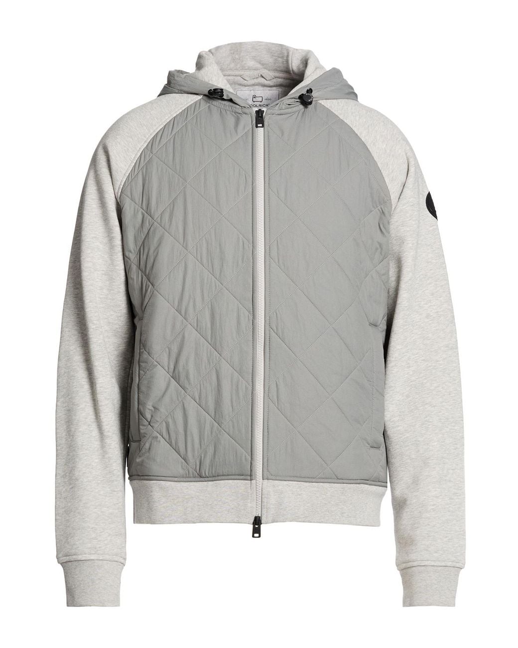 Woolrich Gray Light Jacket Cotton, Polyester for men