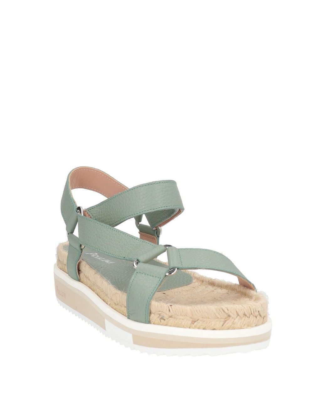 Pollini Green Sandals Leather