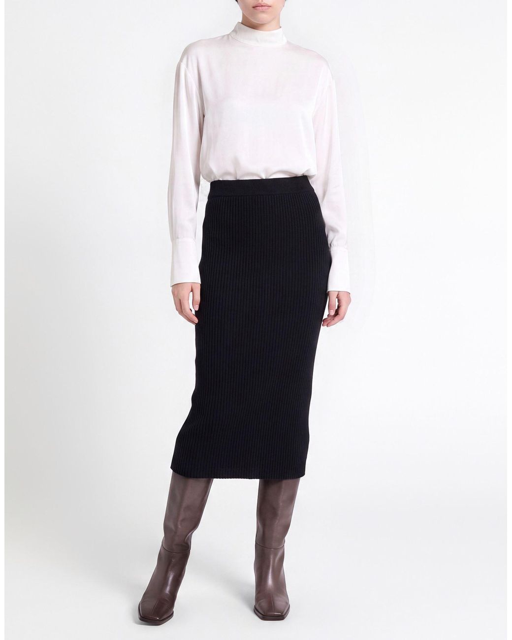 Mes Demoiselles Black Midi Skirt
