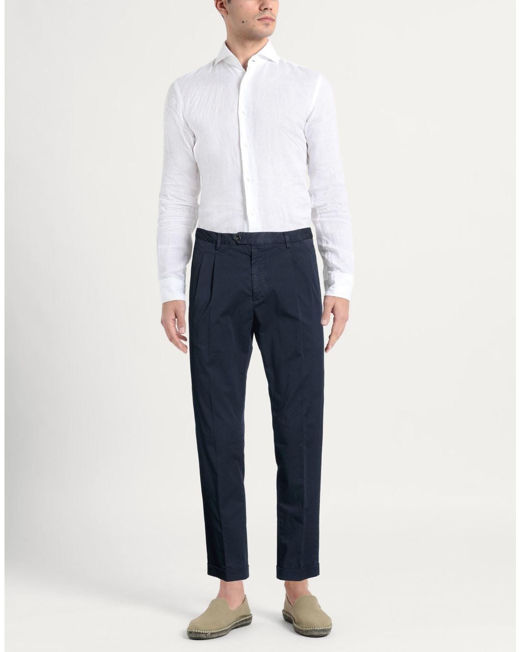 Drumohr Blue Trouser for men