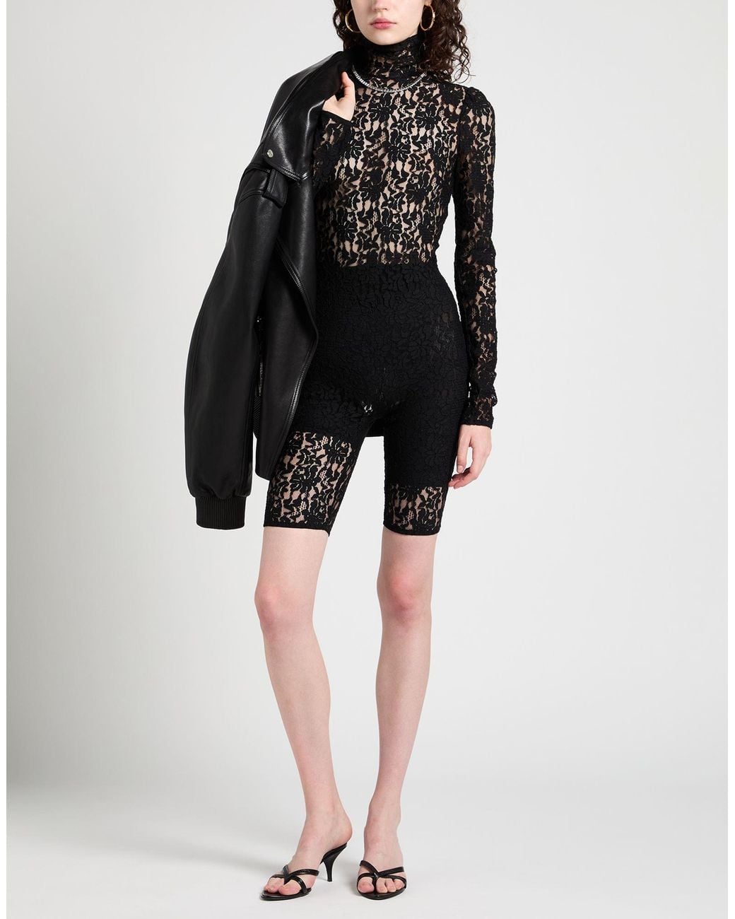 Dolce & Gabbana Black Mini Dress Cotton, Viscose, Polyamide
