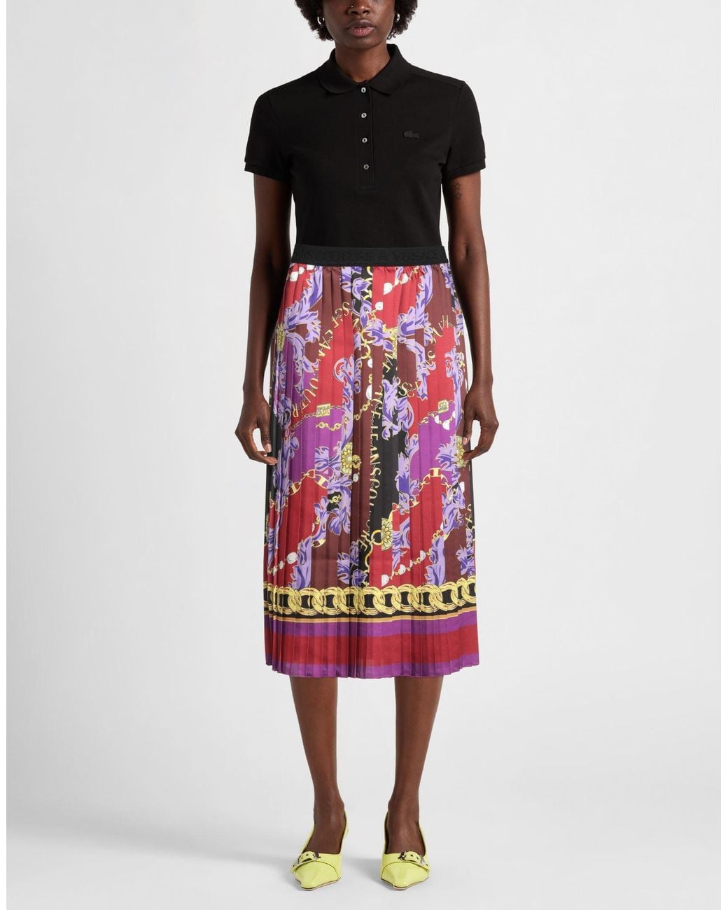 Versace Jeans Couture White Midi Skirt