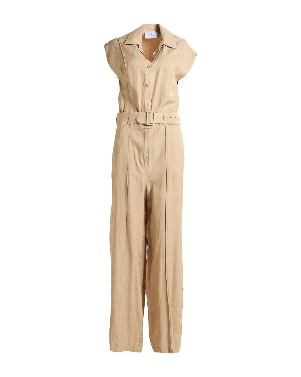 Kaos Natural Sand Jumpsuit Viscose, Linen