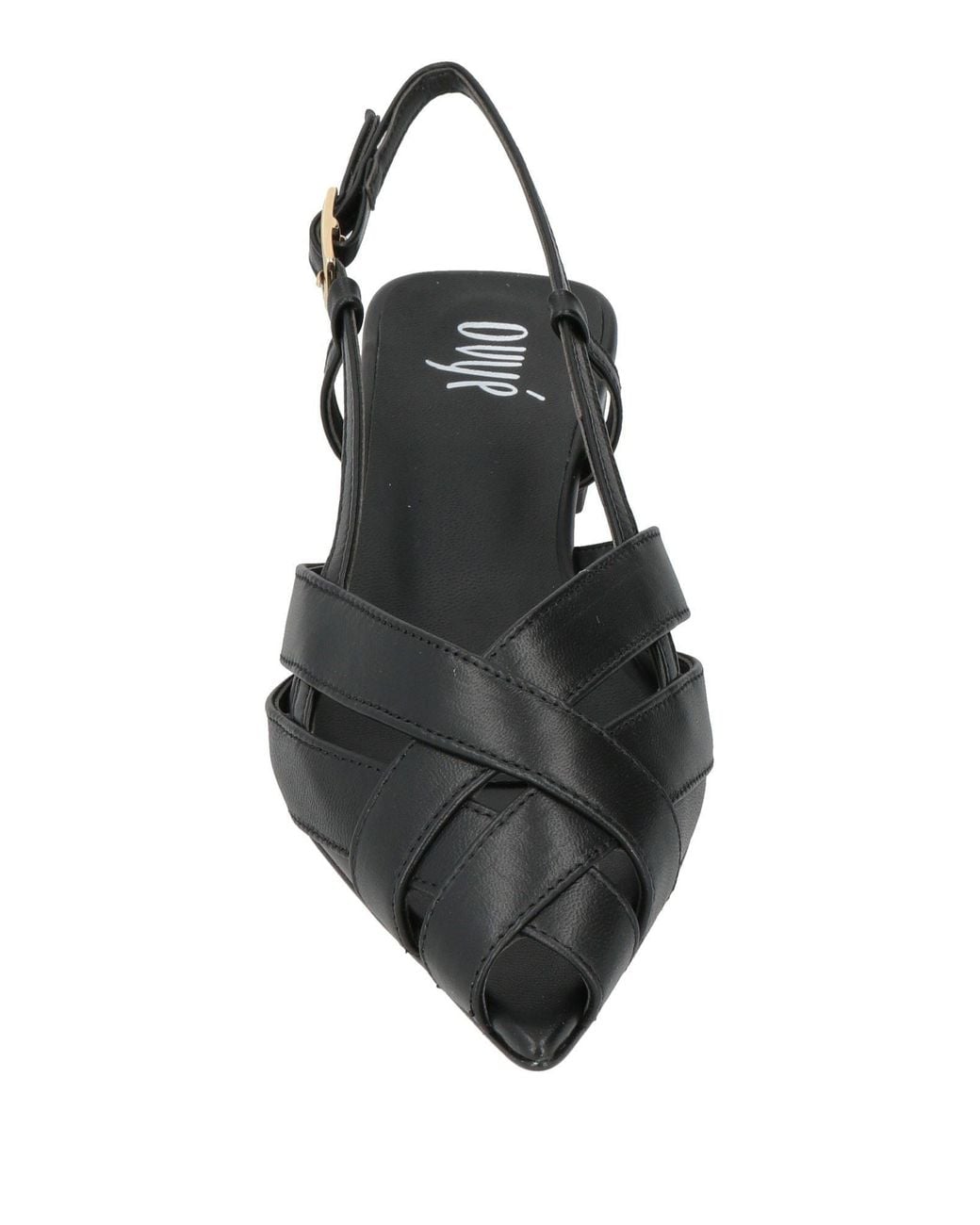 Ovyè Black Sandals Leather