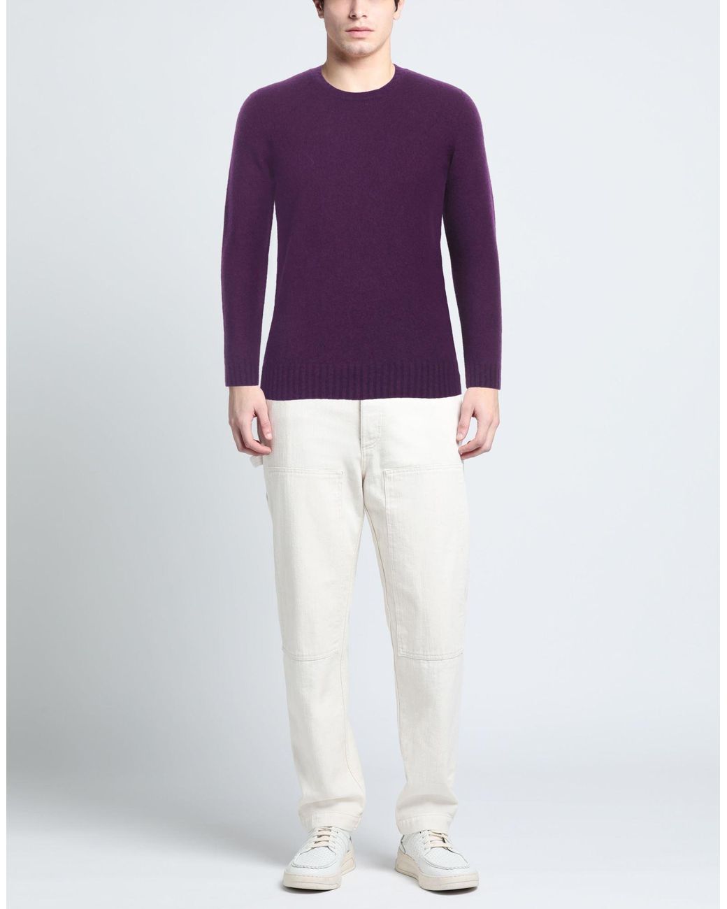Drumohr Purple Jumper for men