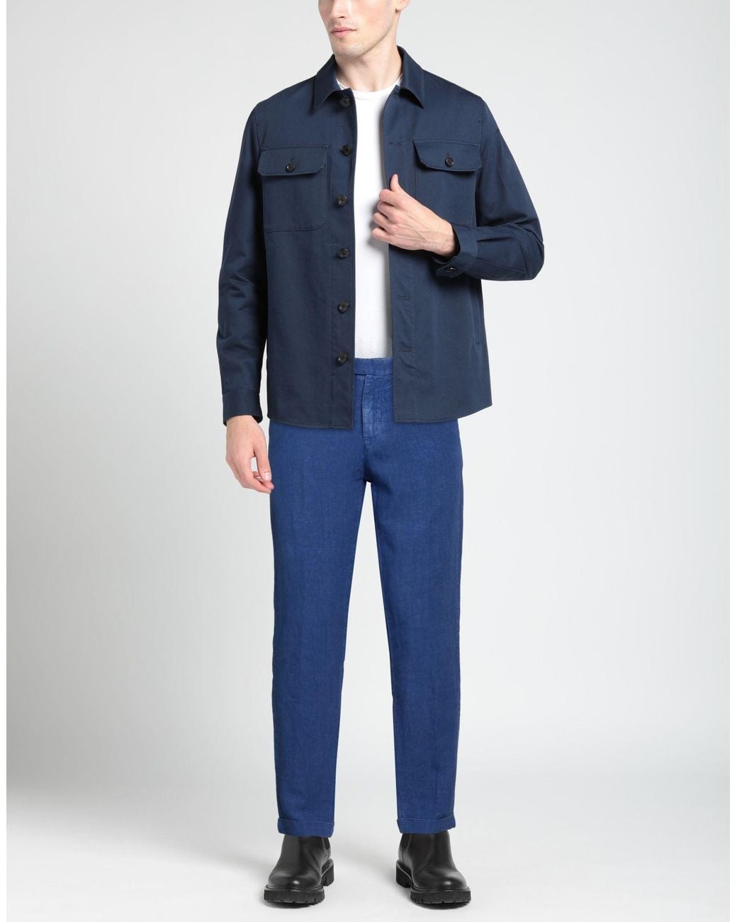 Harmont & Blaine Blue Trouser for men