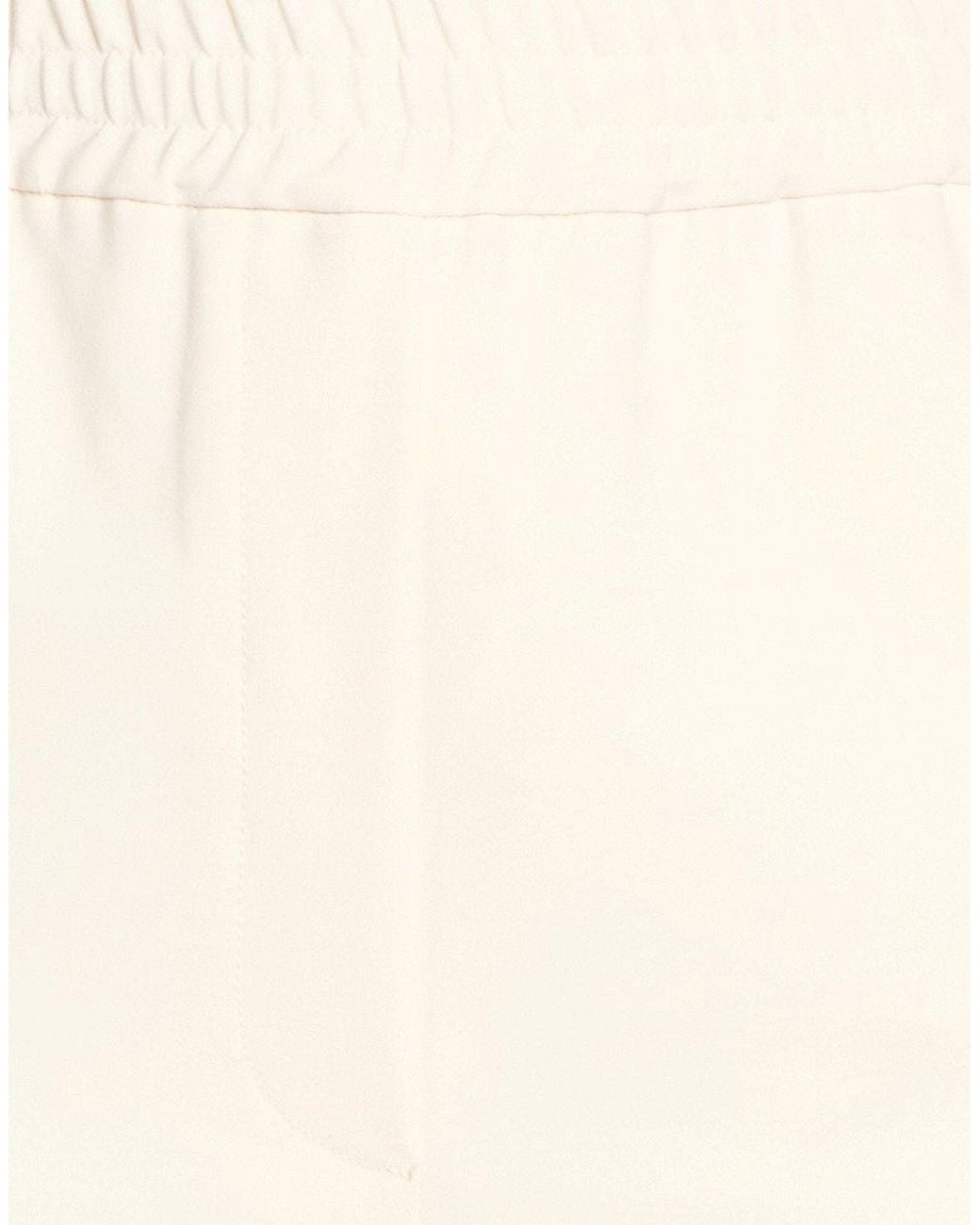 Jucca White Cream Pants Polyester, Virgin Wool, Elastane