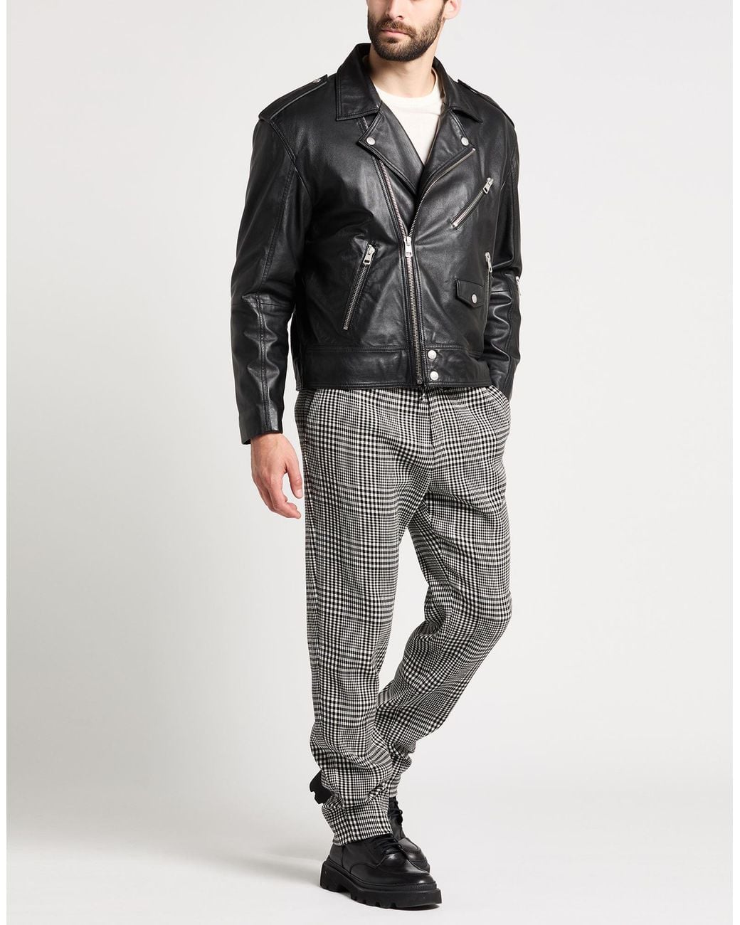 Versace Gray Pants Virgin Wool, Viscose, Elastane for men