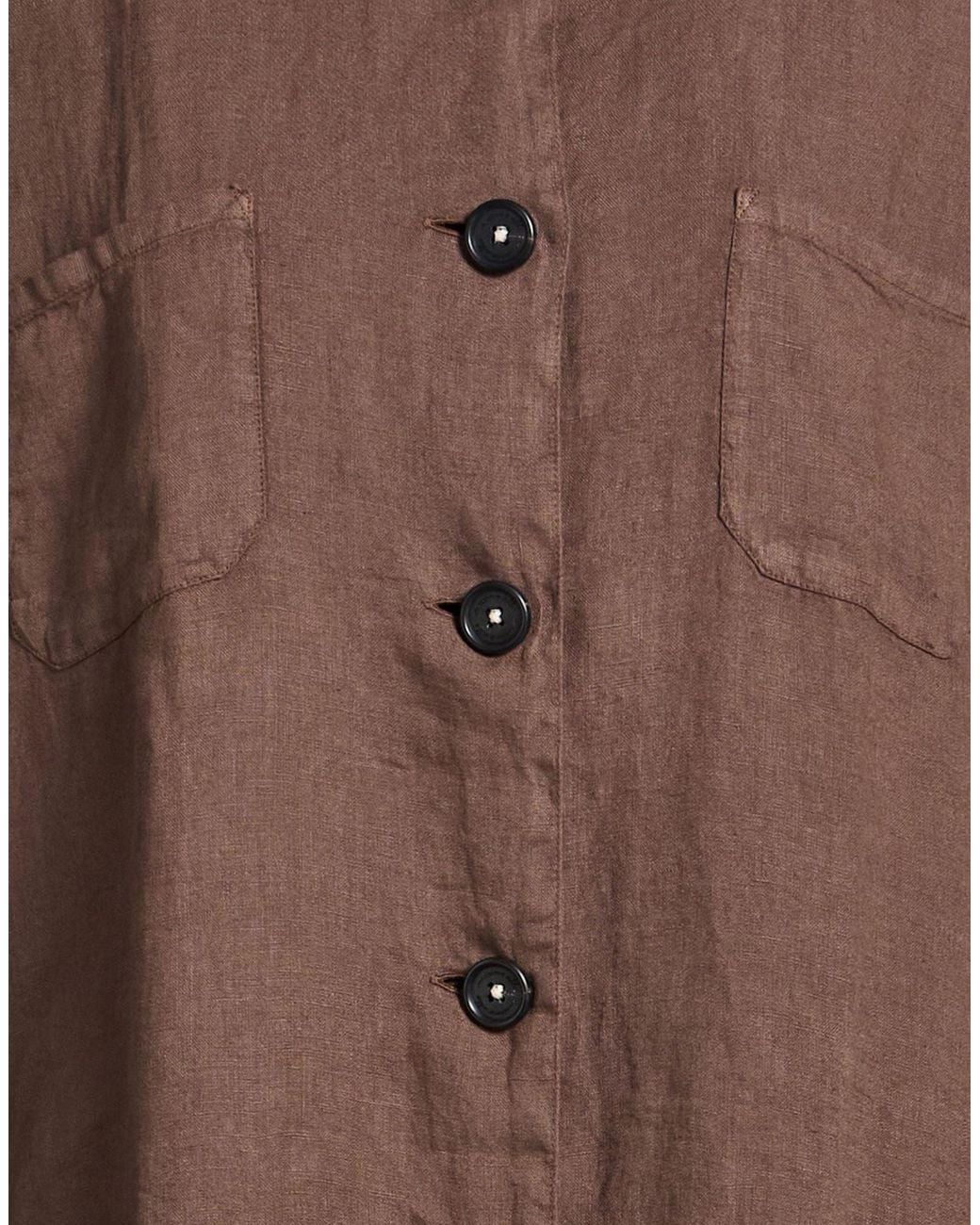 Alberta Ferretti Brown Jacket Linen