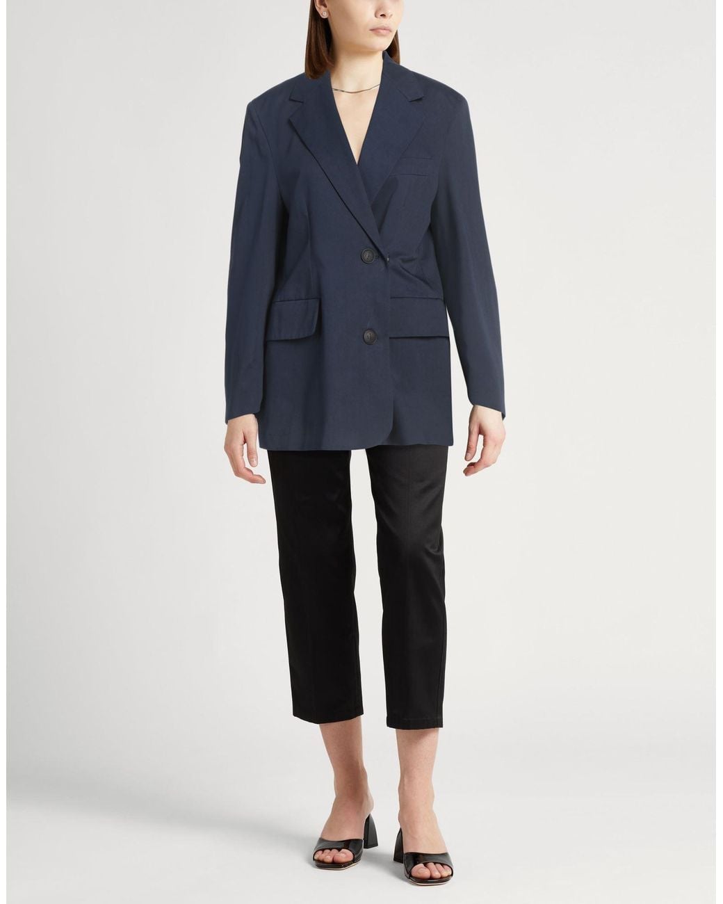 Hevò Blue Blazer Cotton