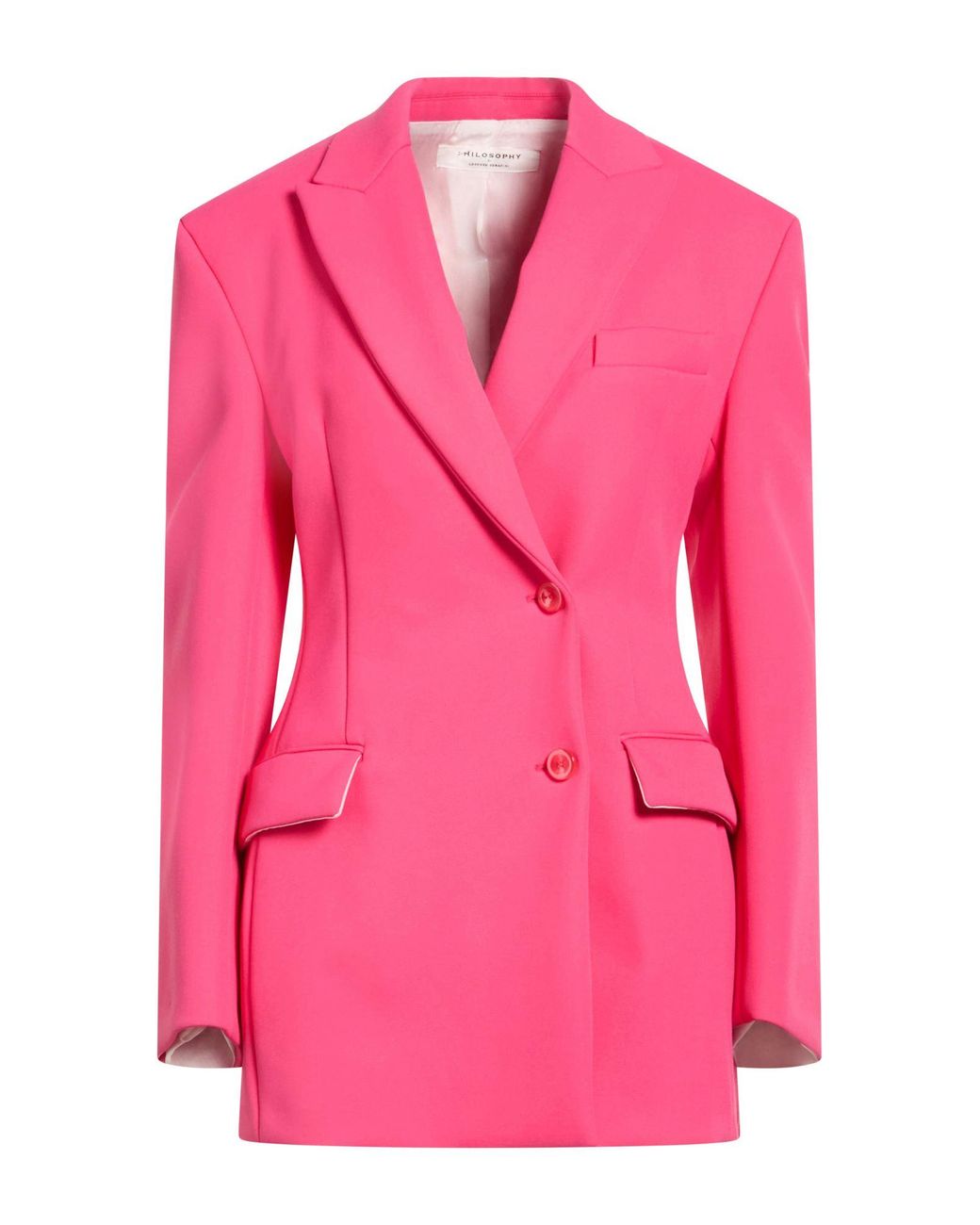 Philosophy Di Lorenzo Serafini Pink Blazer Polyamide, Elastane